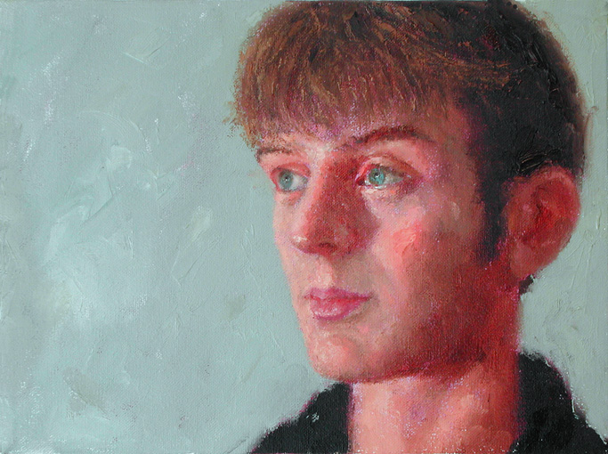John Parks. Portrait of Alex. 2006. Oil on Canvas. 12" x 16"