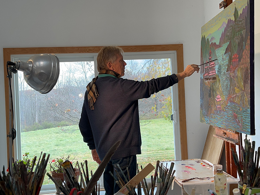 John Parks in his studio
